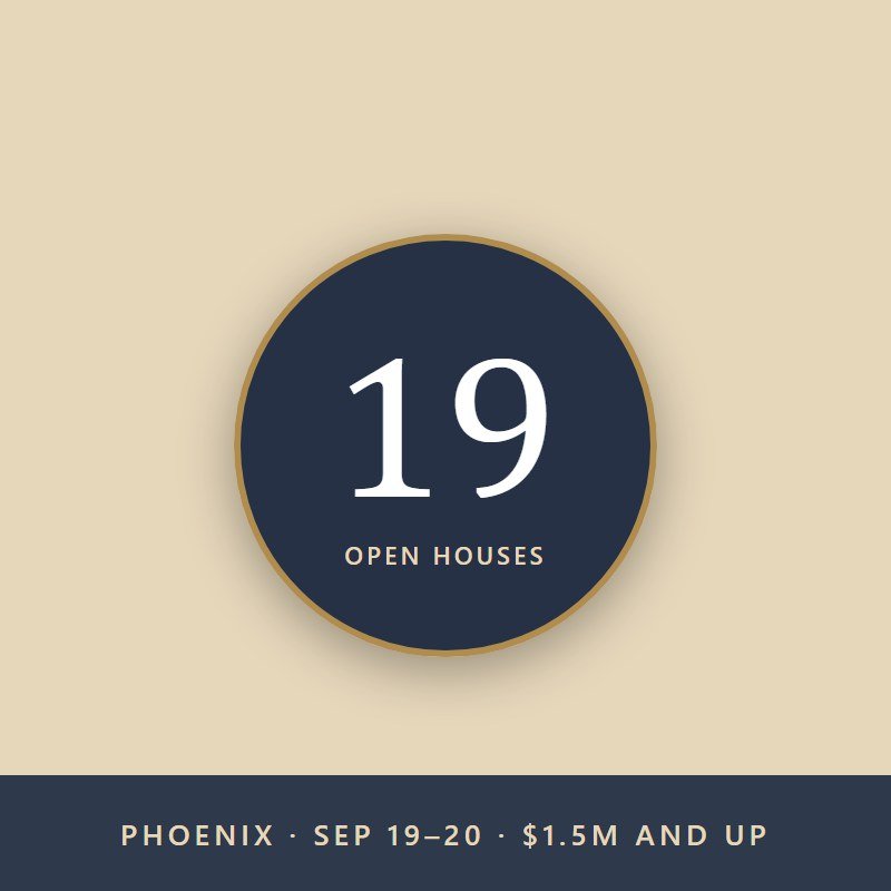 Open Houses This Weekend in Phoenix: 19 Homes at $1.5M and Up