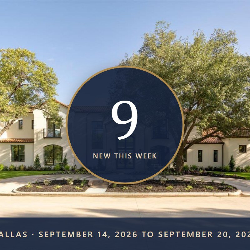 New to Market in Dallas: 9 Homes at $1.5M and Up This Week