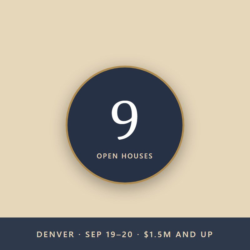 Open Houses This Weekend in Denver: 9 Homes at $1.5M and Up