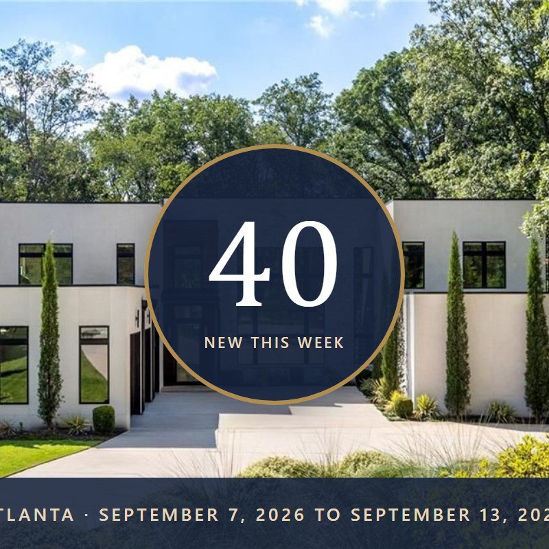 New to Market in Atlanta: 40 Homes at $1M and Up This Week