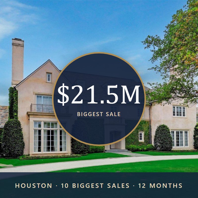 The 10 Biggest Home Sales in Houston This Year