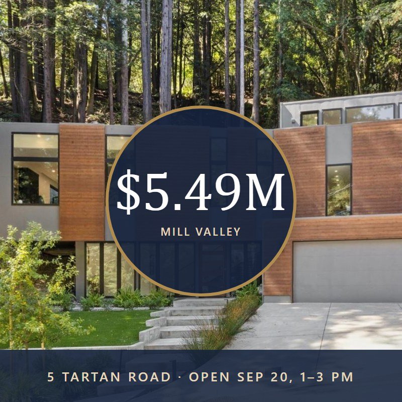 5 Tartan Road, Mill Valley: Modern Mill Valley Retreat with Seamless Indoor-Outdoor Living
