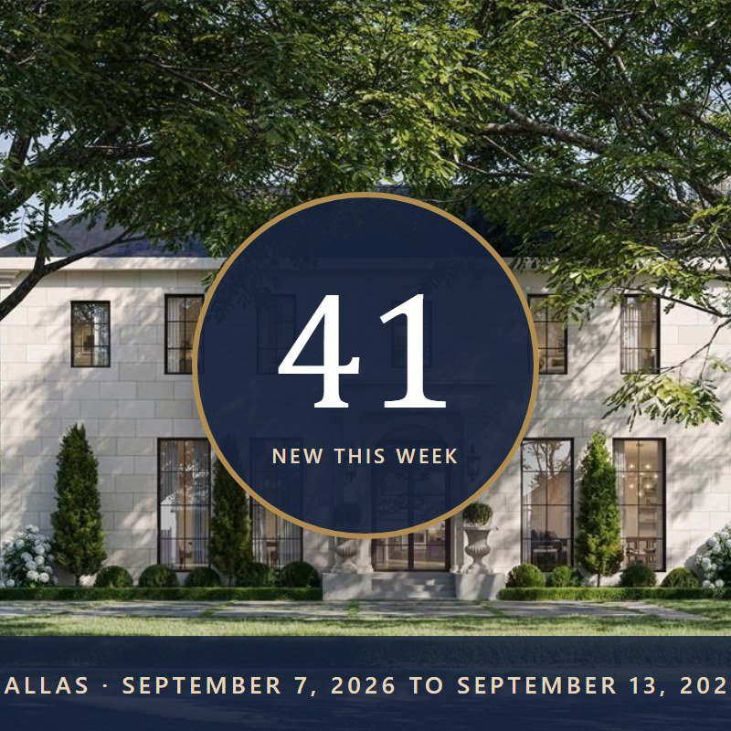 New to Market in Dallas: 41 Homes at $1.5M and Up This Week