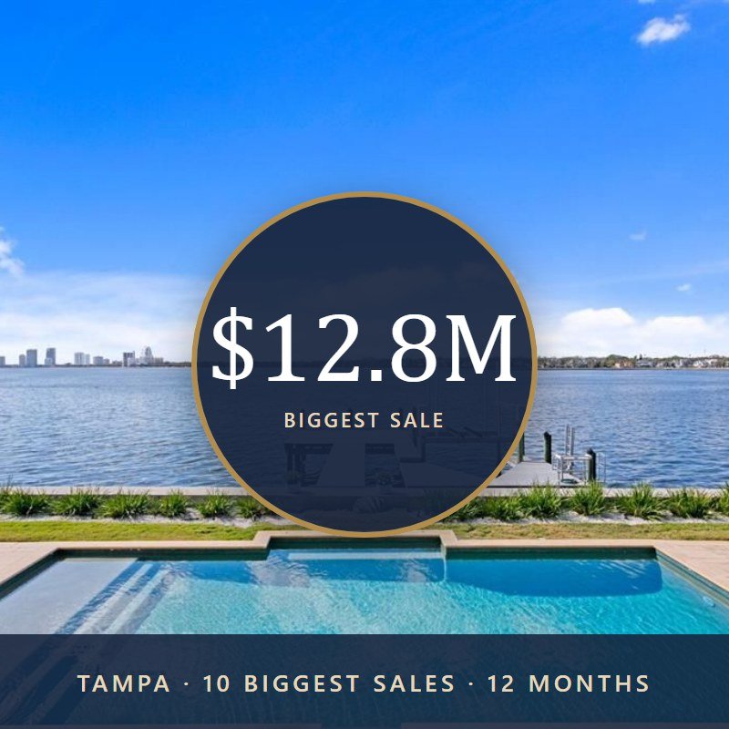 The 10 Biggest Home Sales in Tampa This Year