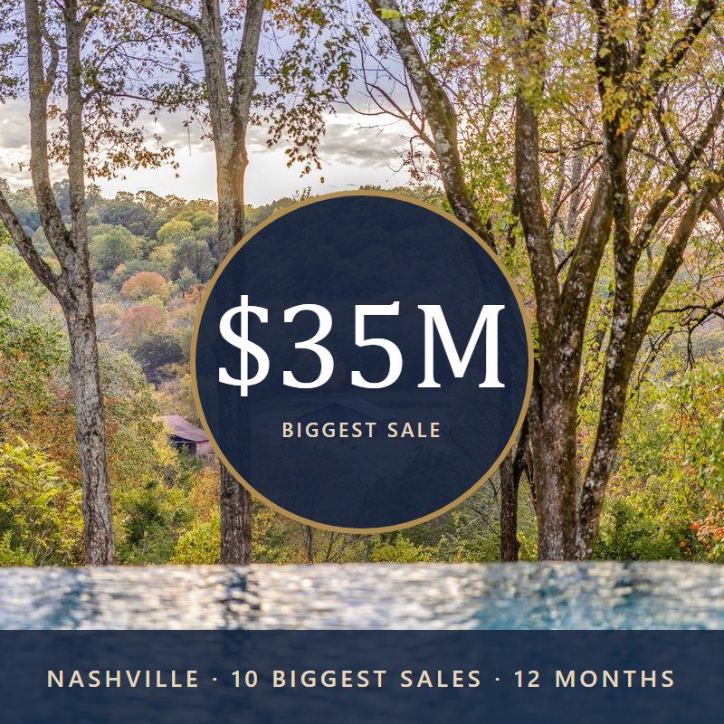 The 10 Biggest Home Sales in Nashville This Year
