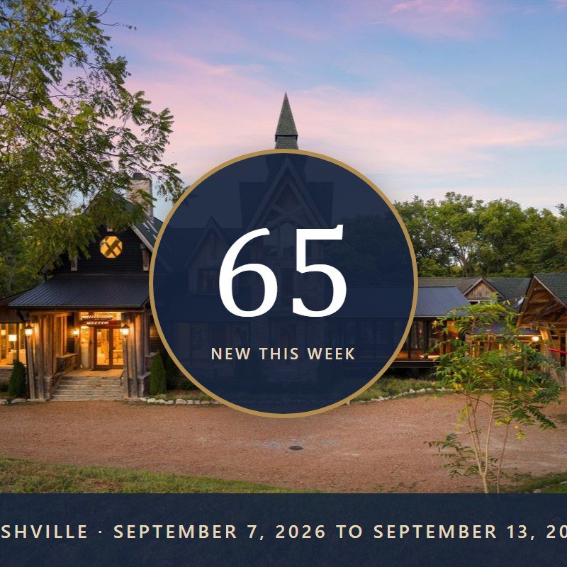 New to Market in Nashville: 65 Homes at $2M and Up This Week