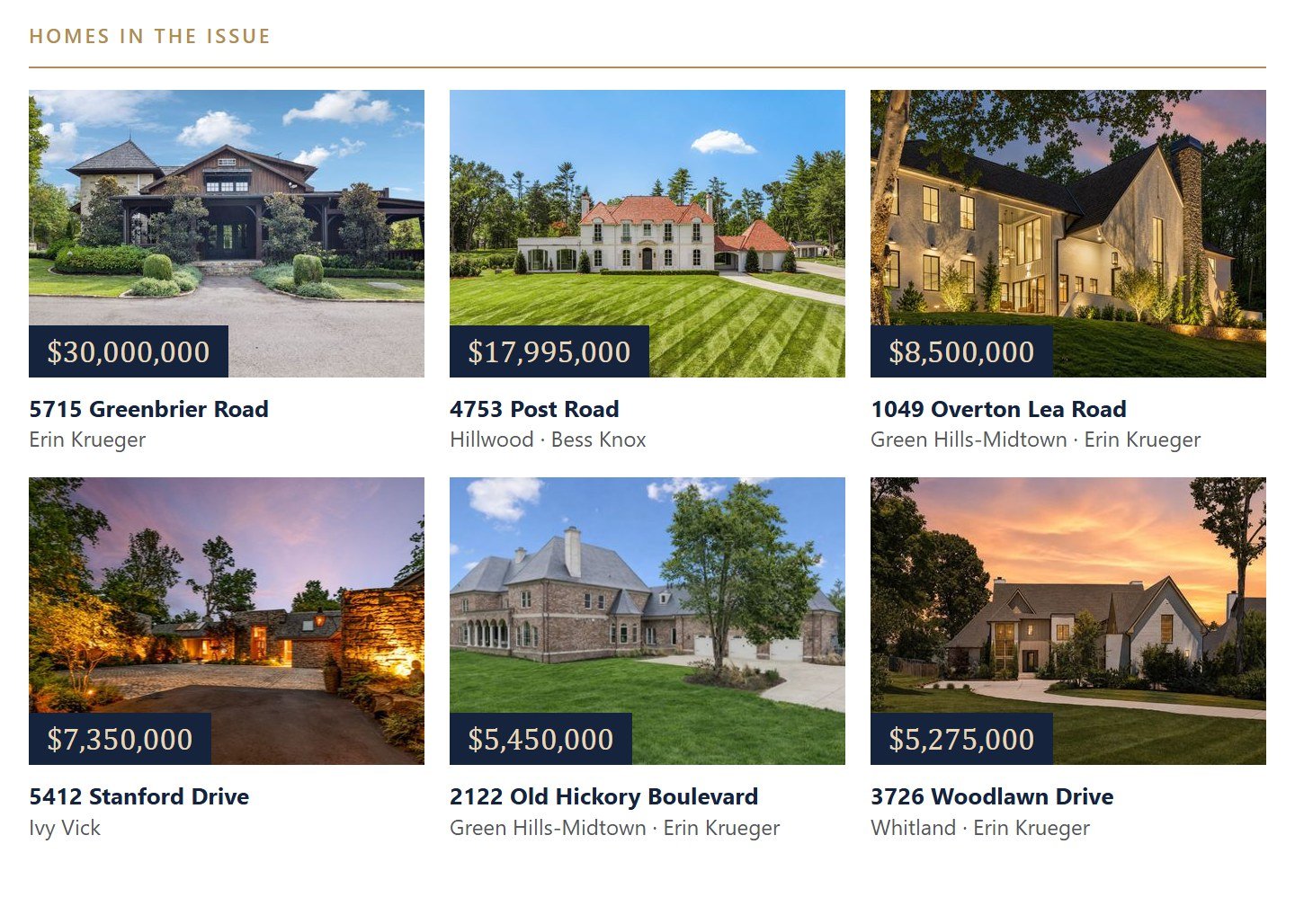 The homes they brought