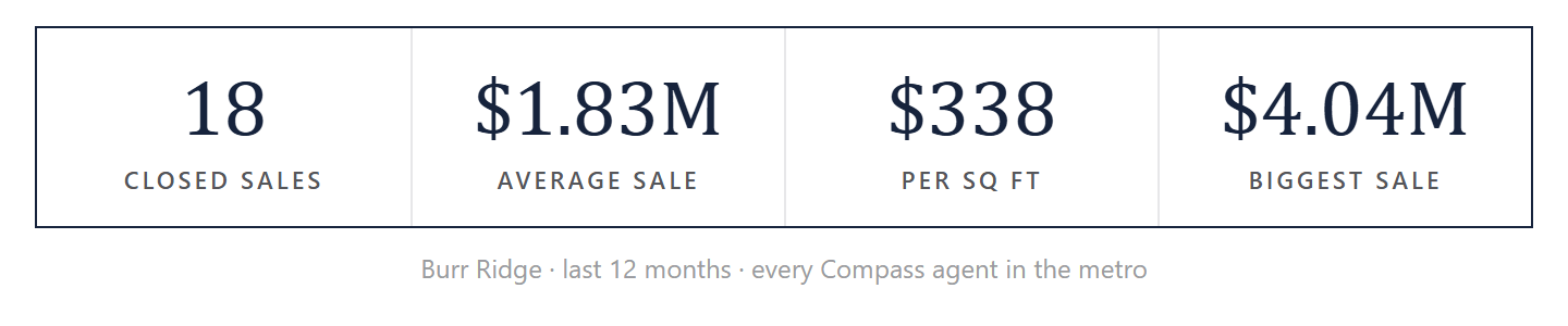 Burr Ridge by the numbers