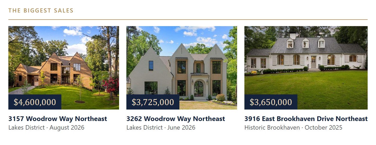 The biggest sales of the year