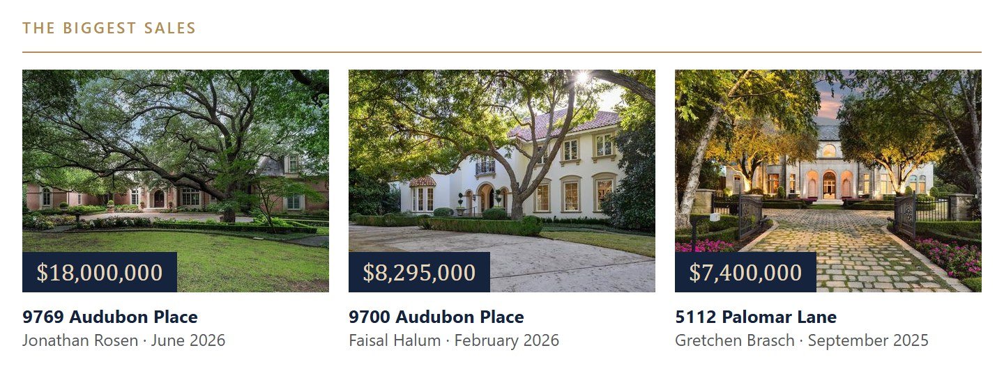 The biggest Preston Hollow sales