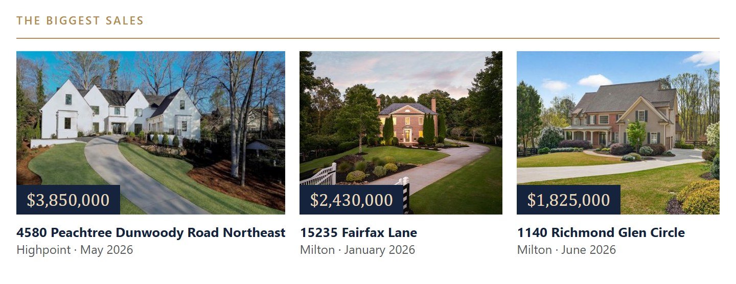 The biggest sales of the year