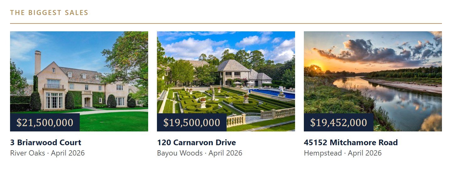 The biggest sales