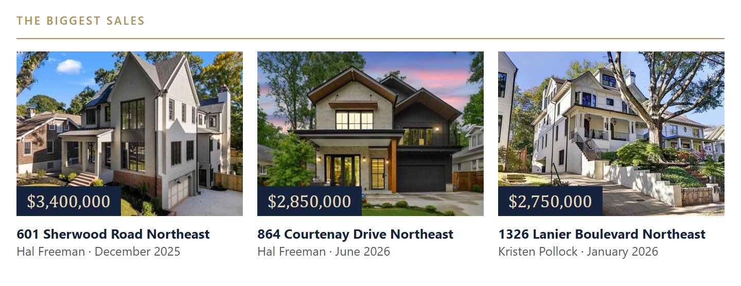 The biggest Morningside-Lenox Park sales