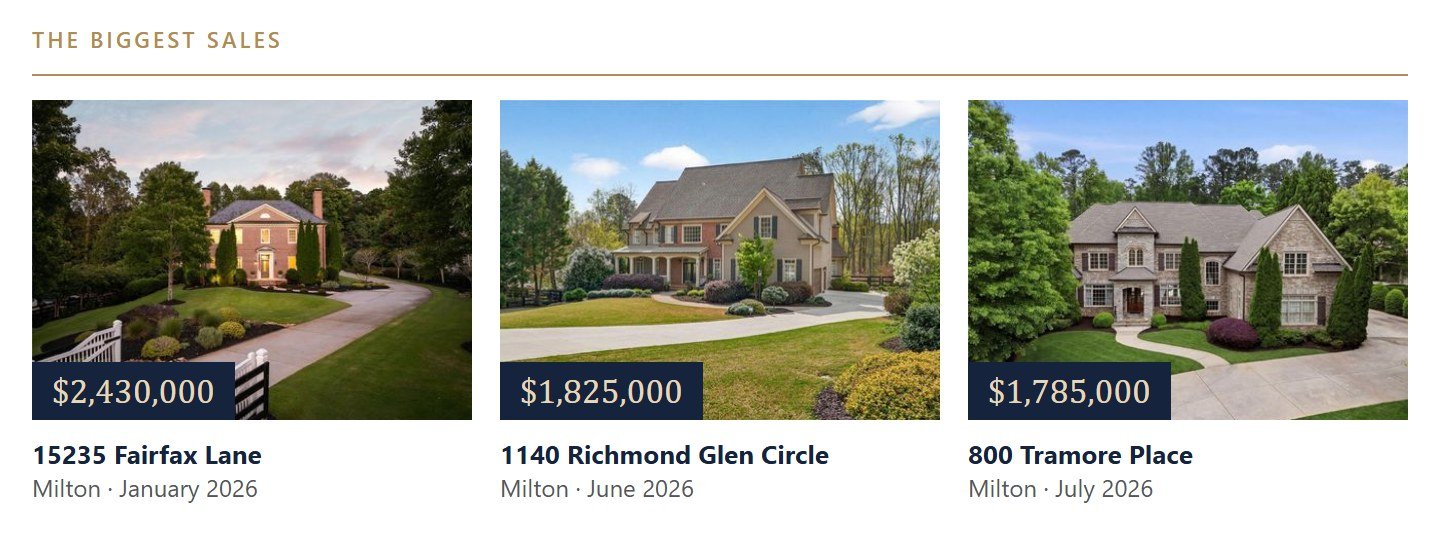 The biggest sales of the year